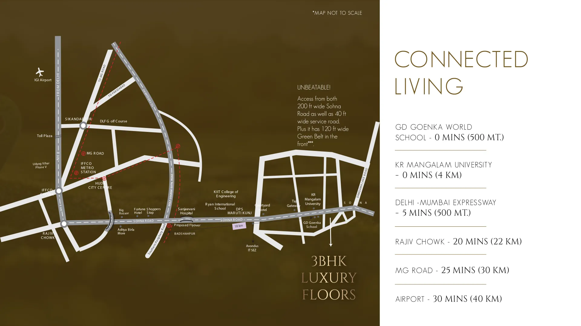 Trehan Luxury Floors Sector 2 Sohna location map
